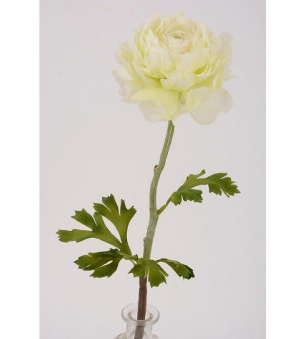 Kunstblume - Ranunkel weiss - 51cm