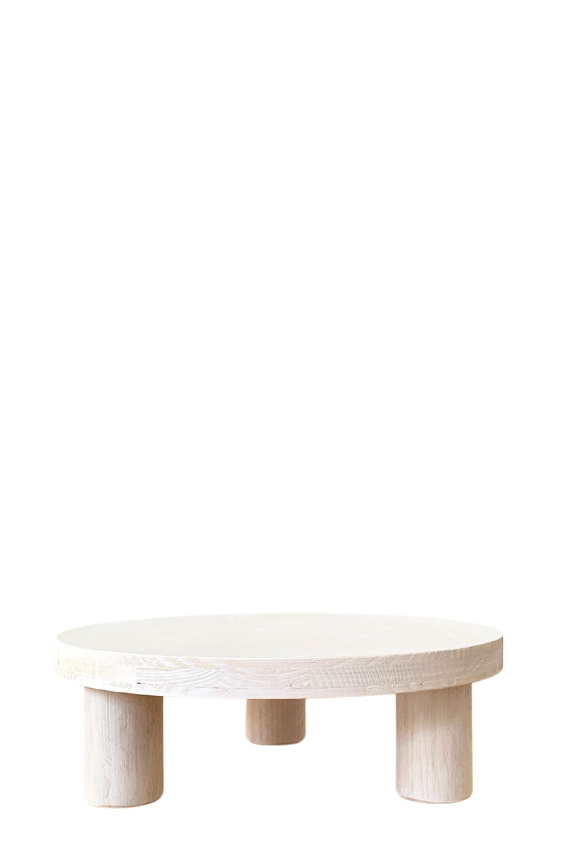 Pflanzenplatte - Ø25xH8cm - Fichtenleimholz