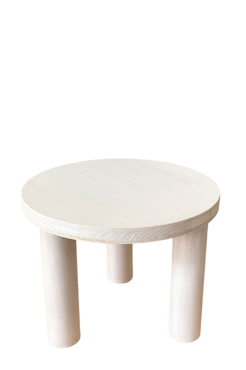 Pflanzenhocker - Ø25xH20cm - Fichtenleimholz