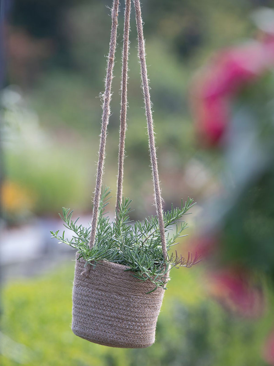 Jute Hänger dreifach - Ø13.5xH13.5cm - Natur