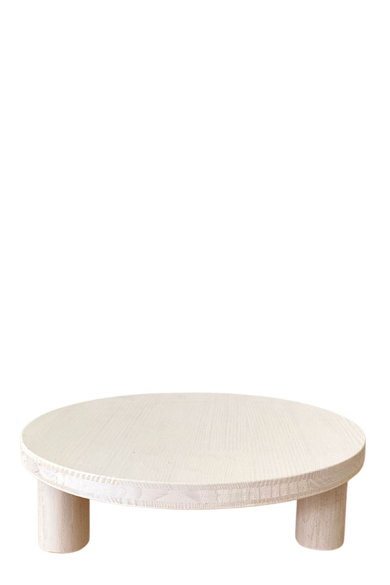 Pflanzenplatte - Ø30xH8cm - Fichtenleimholz