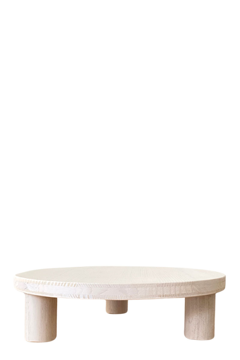 Pflanzenplatte - Ø30xH8cm - Fichtenleimholz