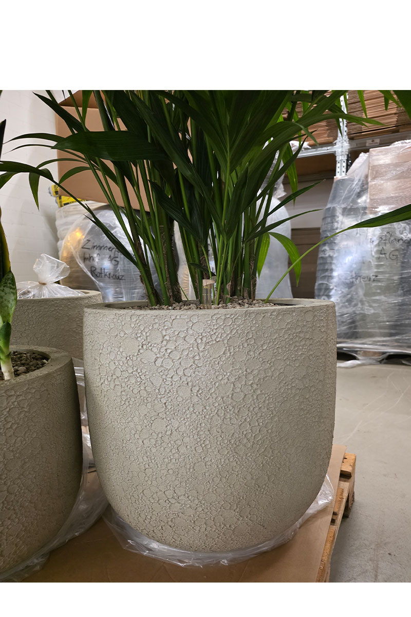 U Pot Lava - Ø35xH29cm - Antique Weiss
