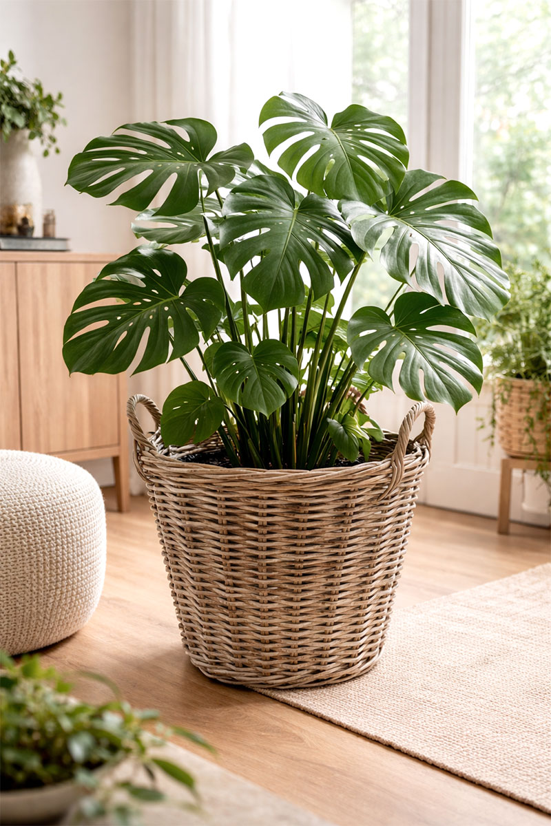 Weidenkorb - Ø30xH22cm - Natur 