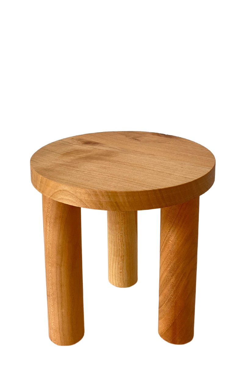 Pflanzenhocker - Ø20xH20cm - Kirschbaumholz