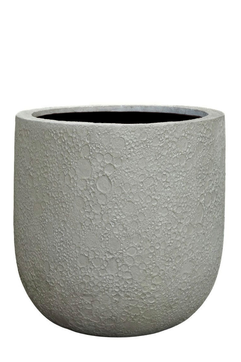 High U Pot Lava - Ø45xH45cm - Antique Weiss