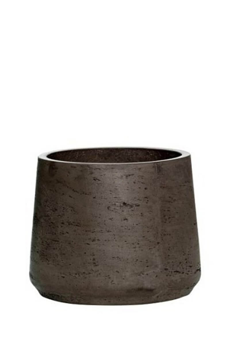 Pottery Pots - Rough Patt M - Chocolate Washed