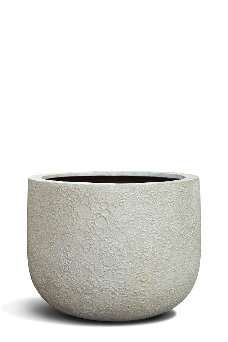 U Pot Lava - Ø55xH45cm - Antique Weiss