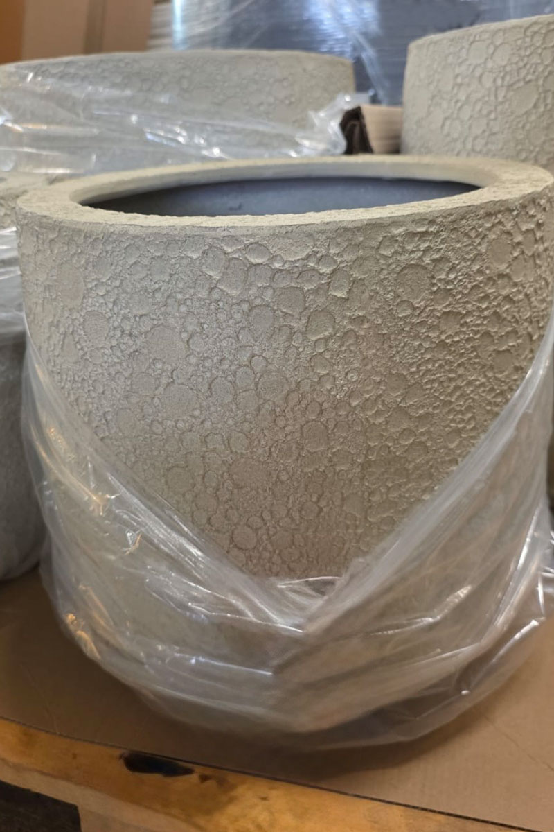 U Pot Lava - Ø35xH29cm - Antique Weiss
