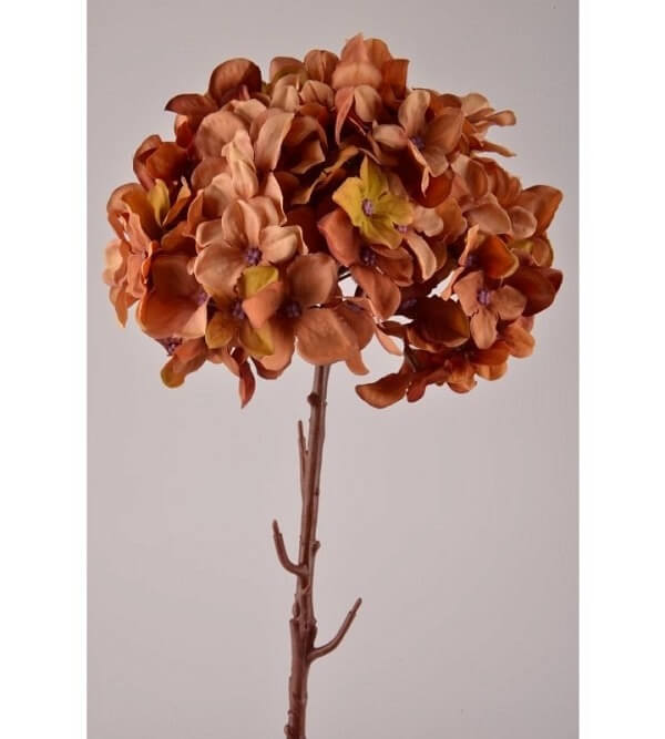 Kunstblume - Hortensie dry rost - 53cm