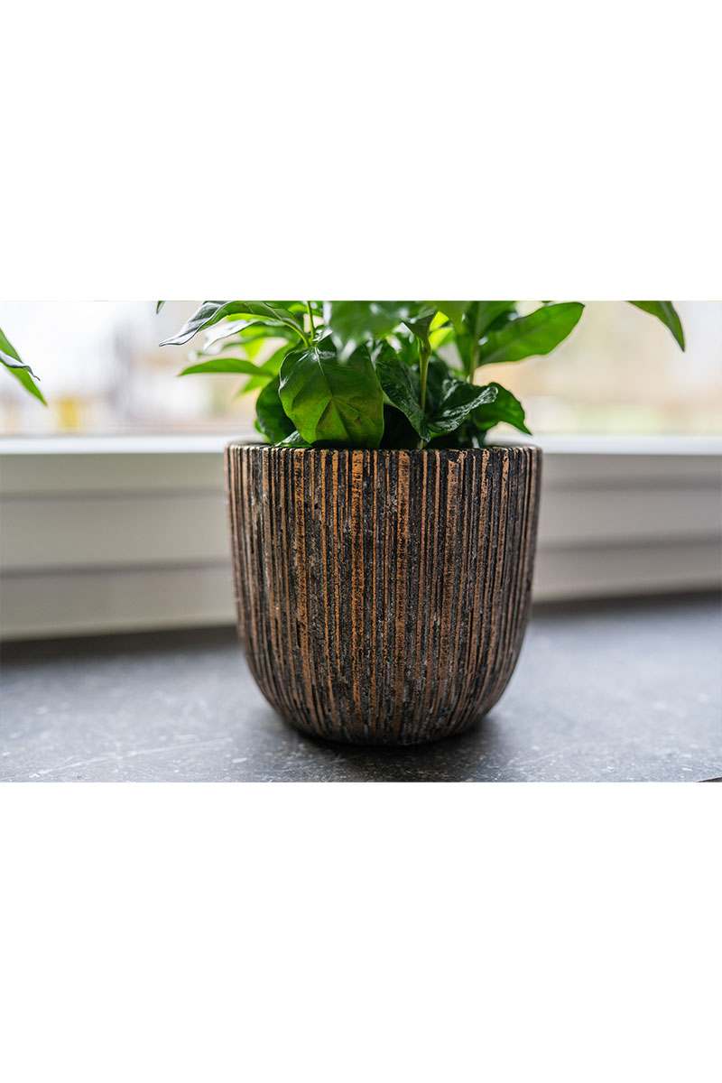 Tobias - Ø14xH12cm - Erdfarbe 