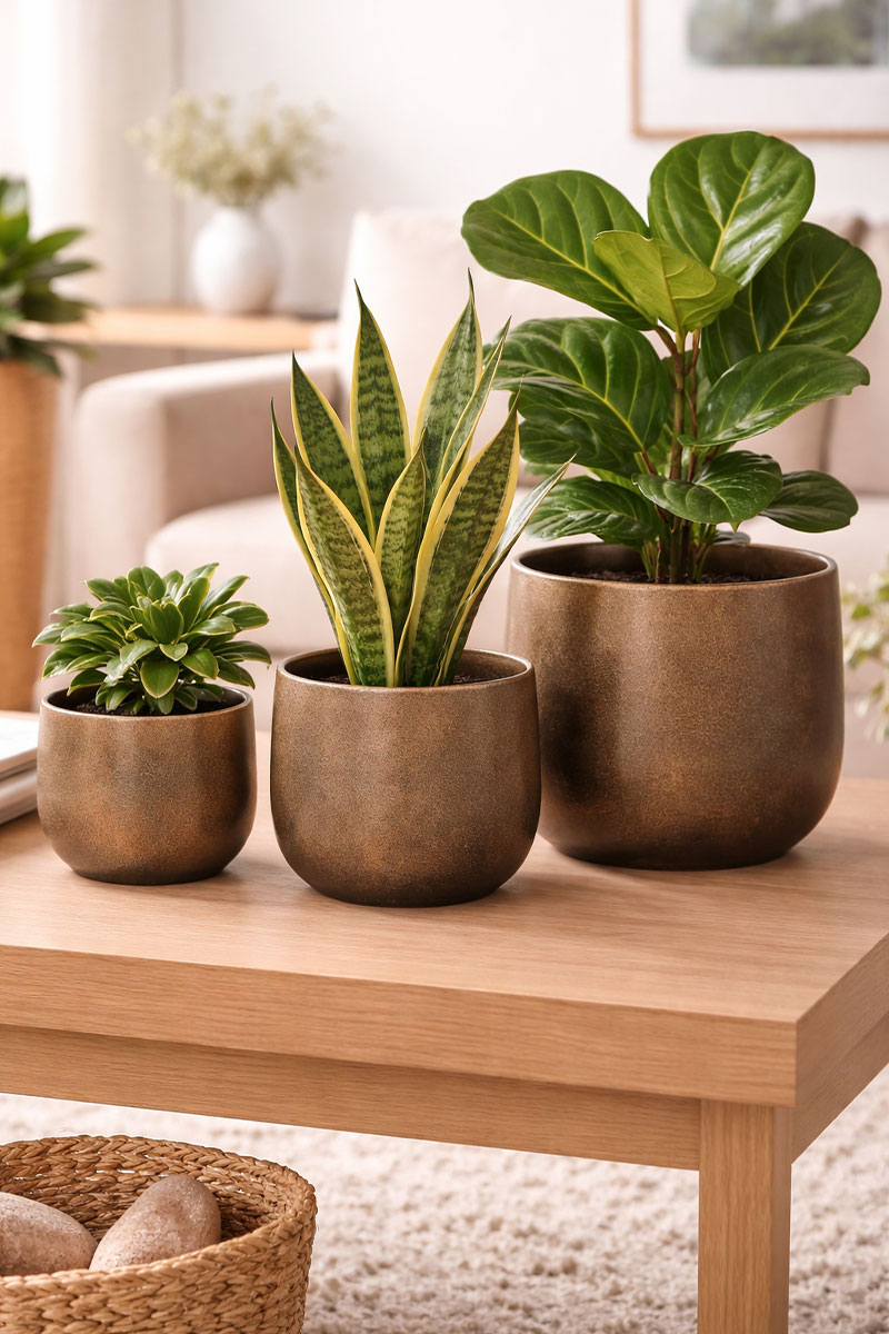 Esra - Ø26xH26cm - Champagne