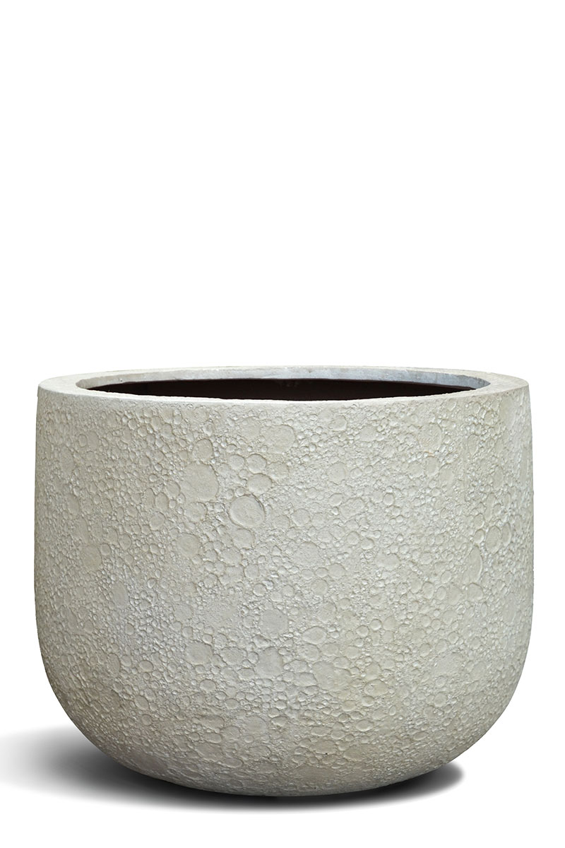 U Pot Lava - Ø55xH45cm - Antique Weiss