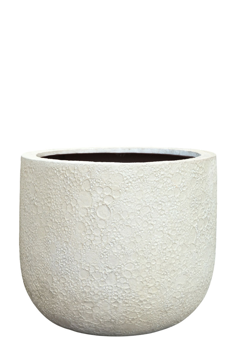 U Pot Lava - Ø45xH37cm - Antique Weiss