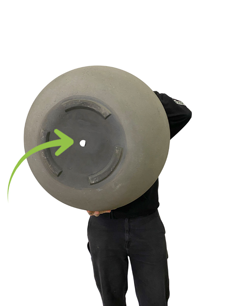 High Balloon - Ø48xH55cm - Grau