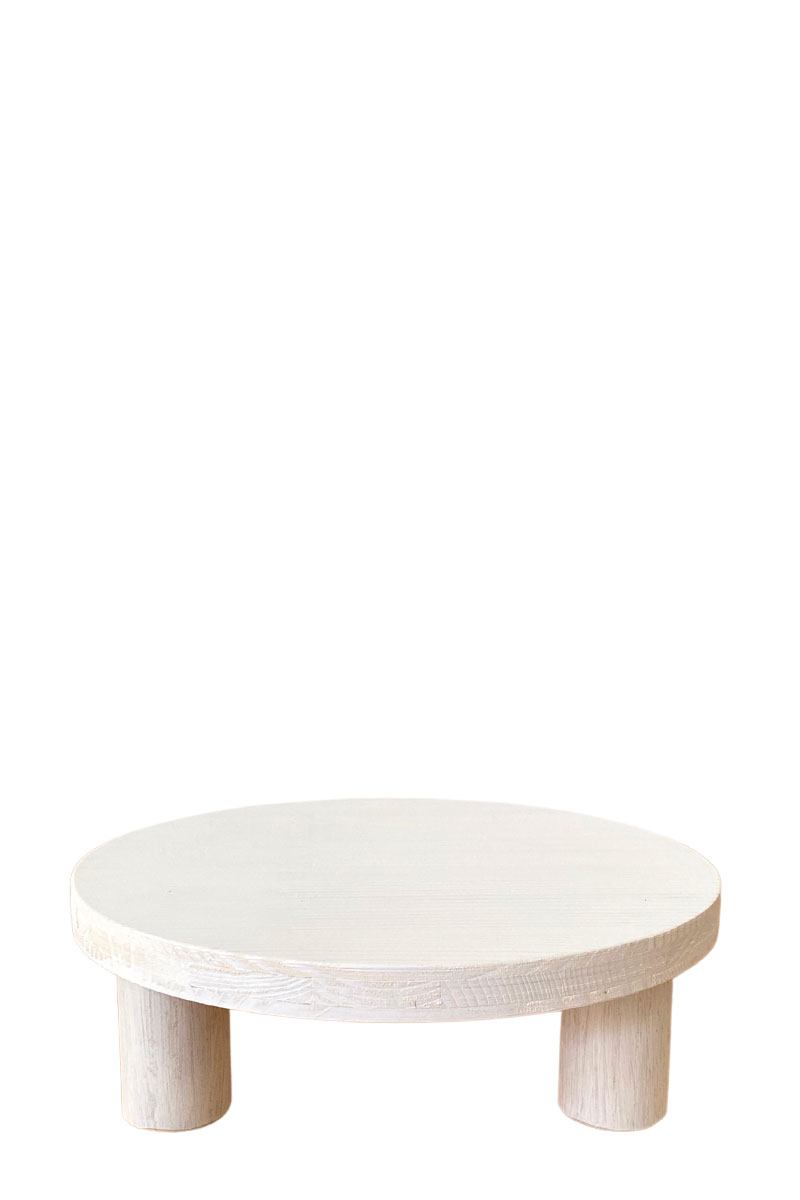 Pflanzenplatte - Ø25xH8cm - Fichtenleimholz