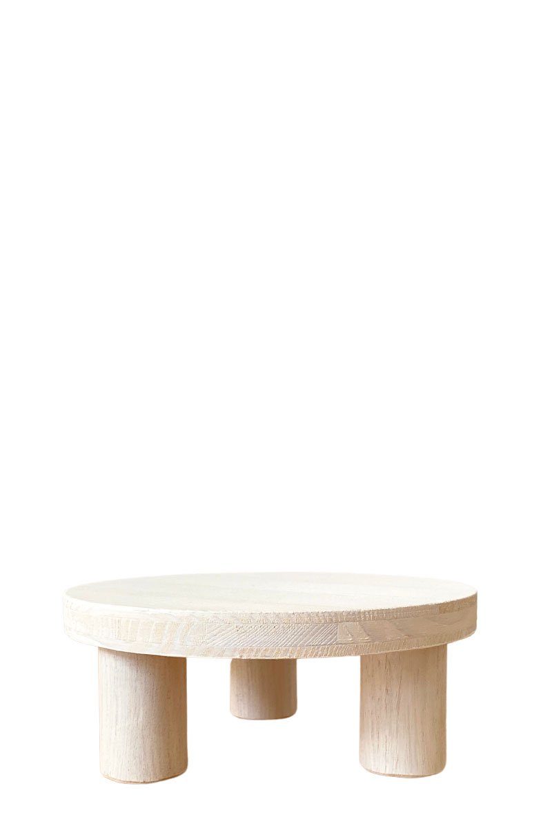 Pflanzenplatte - Ø20xH8cm - Fichtenleimholz
