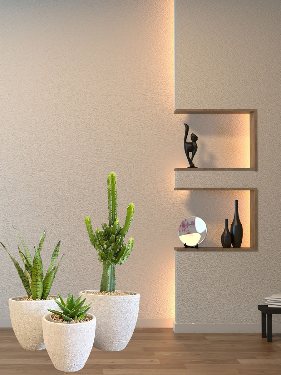 Cas - Ø17xH15cm - Cool Grau