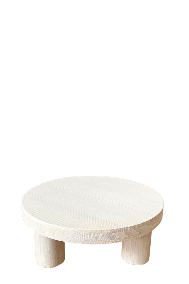 Pflanzenplatte - Ø20xH8cm - Fichtenleimholz