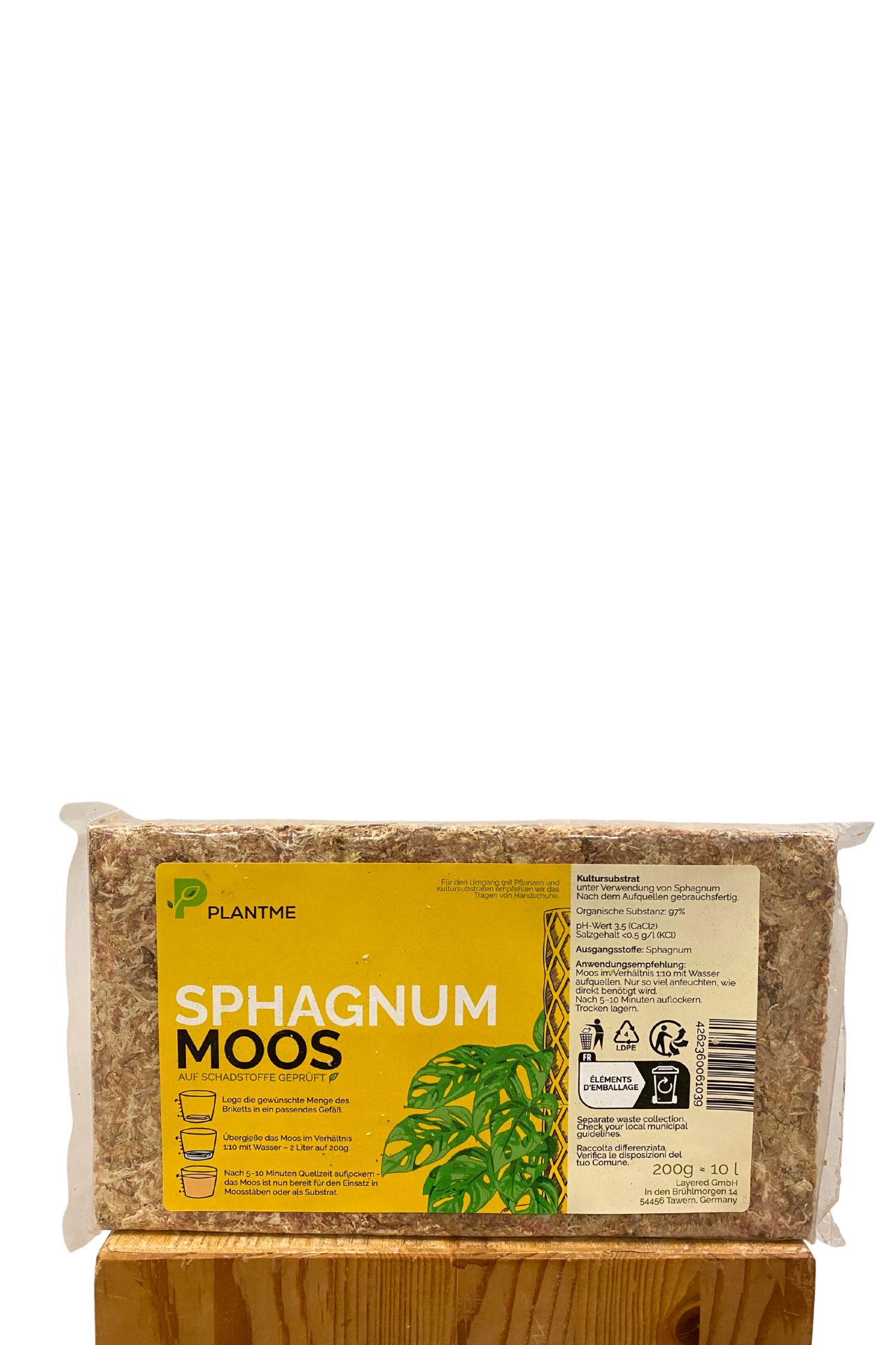 Premium Sphagnum Moos Chile 200g - Gepresst Premium Sphagnum Moos Chile 200g - Gepresst