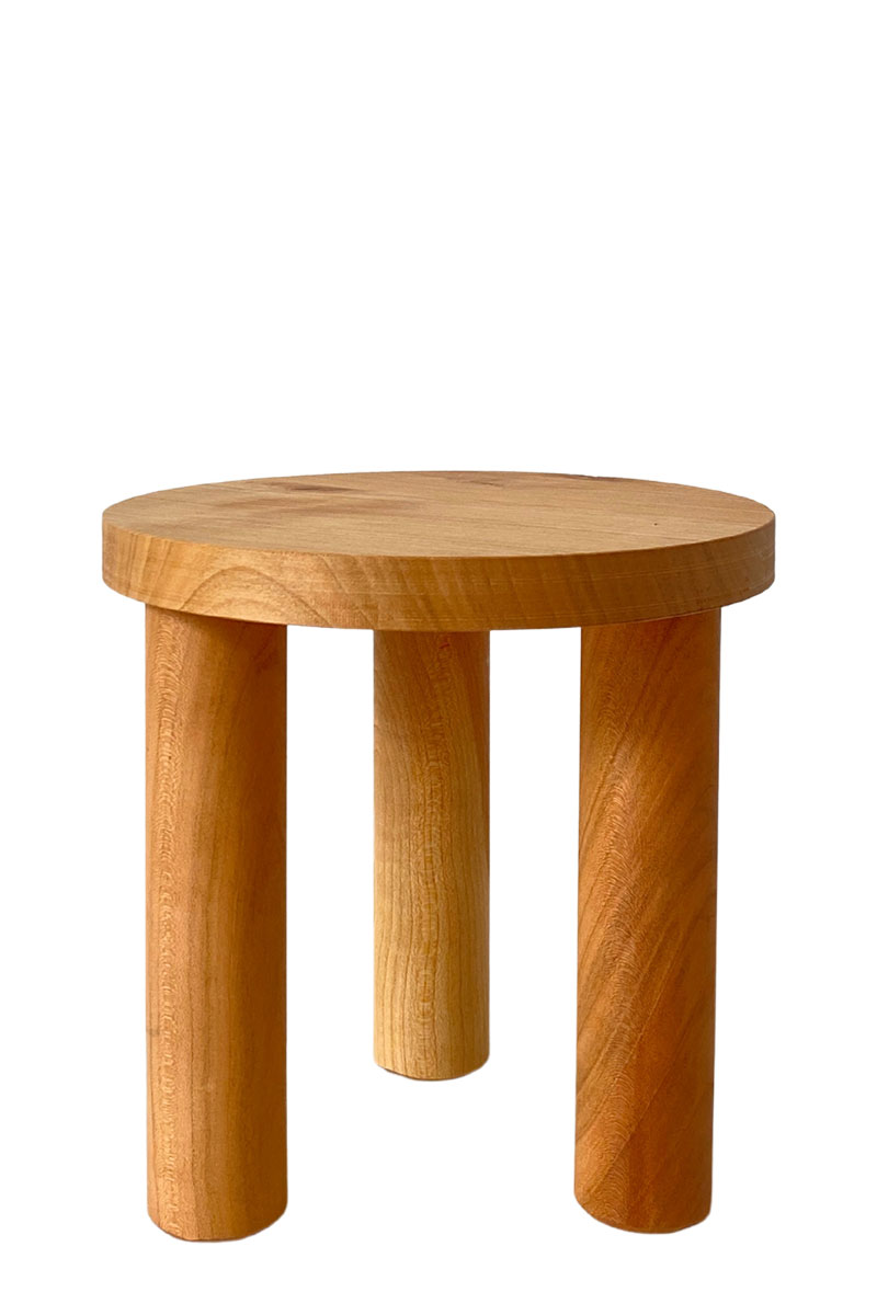 Pflanzenhocker - Ø20xH20cm - Kirschbaumholz