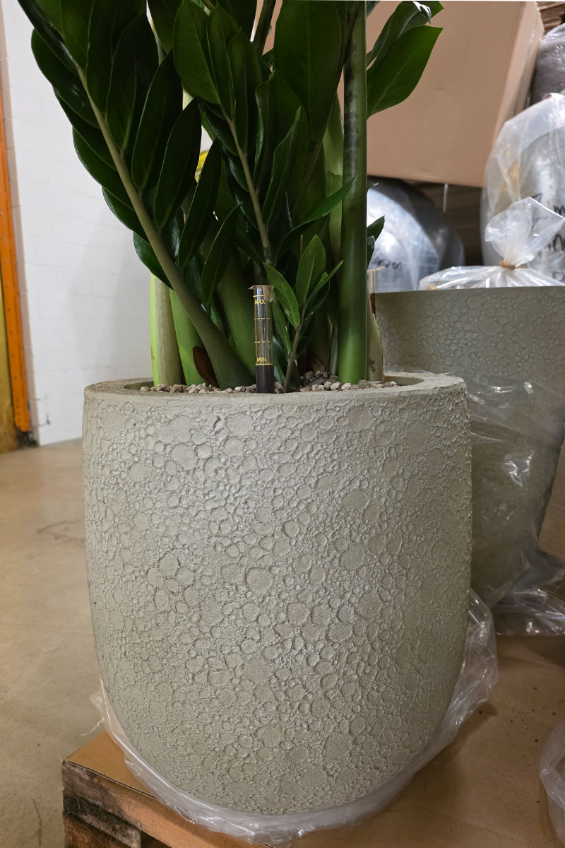 High U Pot Lava - Ø55xH55cm - Antique Weiss