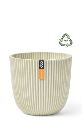 Groove - Ø21.5xH20cm - Beige