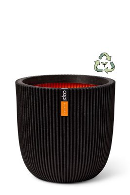 Groove - Ø35xH34cm - Schwarz