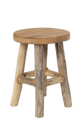 Pflanzenhocker - Ø30xH45cm - Braun